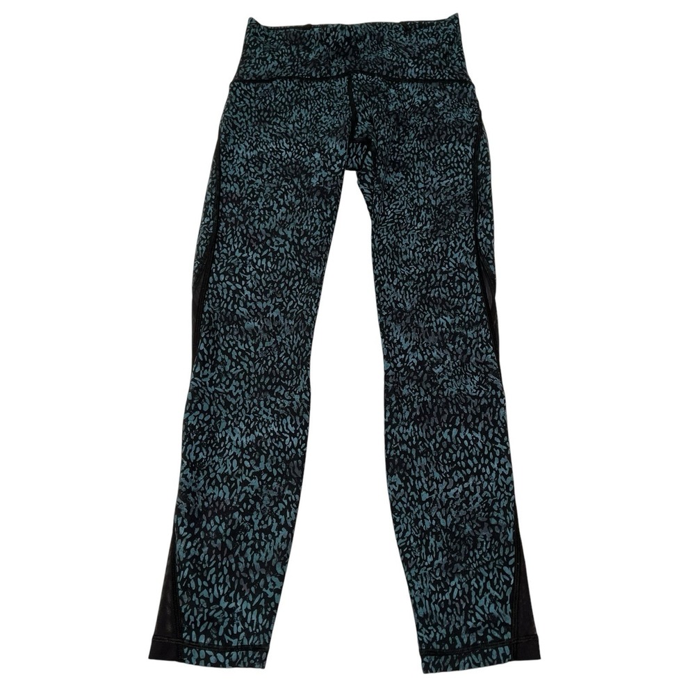 Lululemon Women's Size 6 Train Times 7/8 Pant *25" illuminate Multi Black ECU